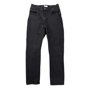 H&M Women’s 10 Black Straight Leg Jeans Minimalist Capsule Style